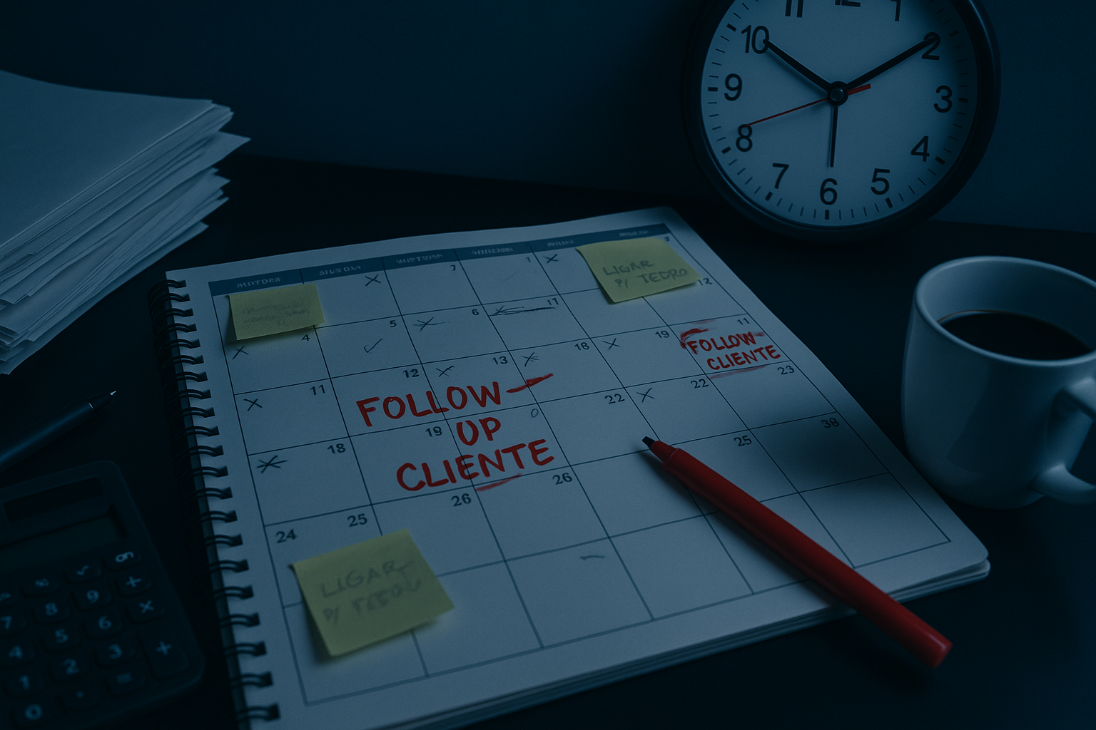 Clientes esquecidos e follow-ups não feitos